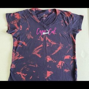 Navy & bleach dyed Cape Cod tshirt